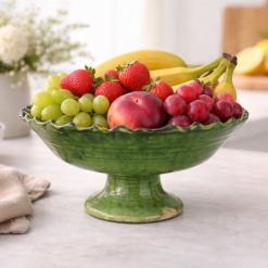 קערה על רגל פרח L ירוק ברברי AMR