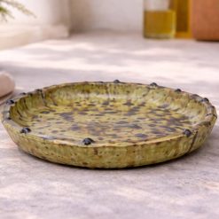 צלחת קרמיקה ברברי חום AMR