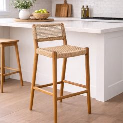 New Lawas כסא בר ראטן סינטטי BRO