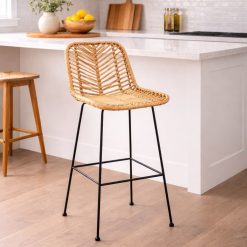 Sena כסא בר ראטן וברזל BRO