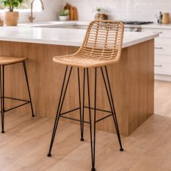 Lumia כסא בר ראטן וברזל BRO