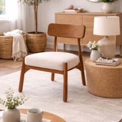 Akadia כורסא מעץ טיק מרופדת BRO