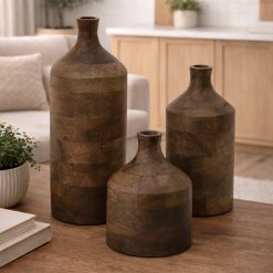 ואזה רפאל מעץ מנגו – עבודת יד ABS