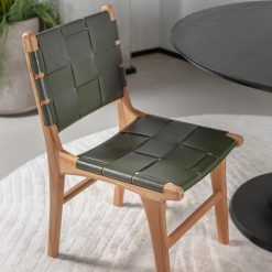 כיסא עור סוהו גרין FLOR