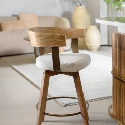 כיסא בר ניקולסון בז' FLOR