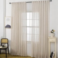 וילון ניקוס פשתן אבן ASH