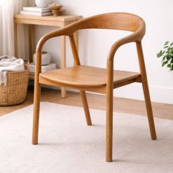 Sally כסא אוכל מעץ טיק BRO