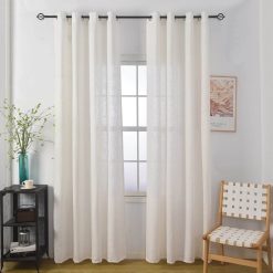 לינס וילון שמנת ASH